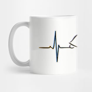 Turtle Heartbeat Line Mug